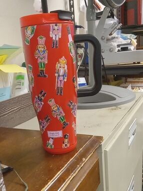 Bright Red Nutcracker Travel Mug by Simply Southern